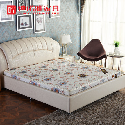 迪诺雅弹簧床垫双人席梦思软硬两用天然椰棕床垫1.8米棕垫